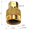 HEX KNURLED FOR EM VALVE 